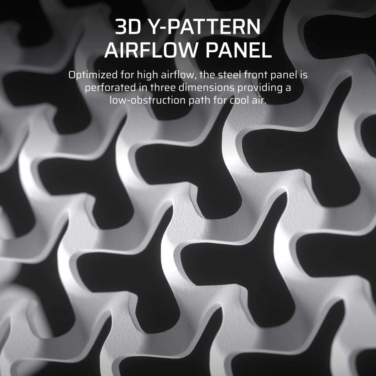 FRAME 4000D Mid-Tower PC Case; No Fans - White.