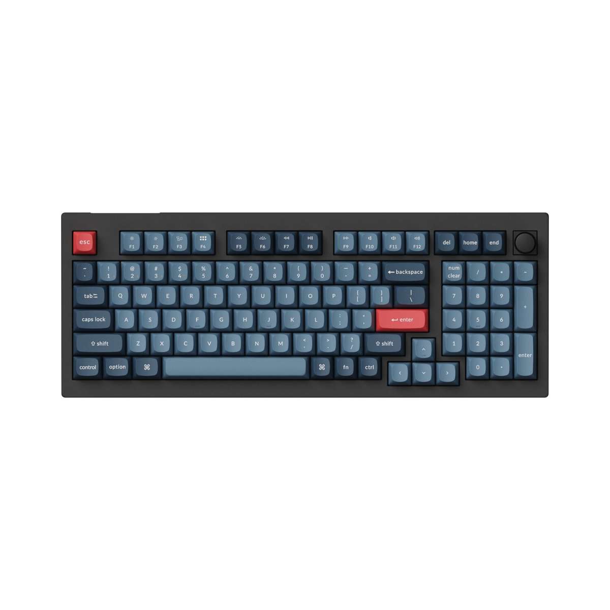 Keychron V5 Max QMK/VIA Wireless Custom Mechanical Keyboard | RED Switch - Black