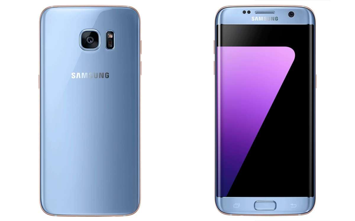 *Mint* Samsung Galaxy S7 Edge Blue Coral SM-935F