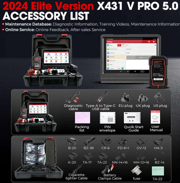 Launch X431 PROS V5.0 Auto Diagnostic Tool Full System Scanner