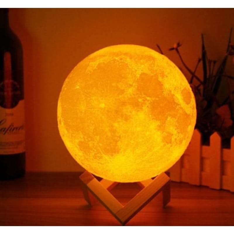 Air Humidifier 3D Moon Lamp Aroma Essential Oil Diffuser Air Purifier Mist Maker