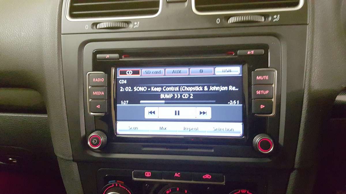 VW OEM Double Din RCD510