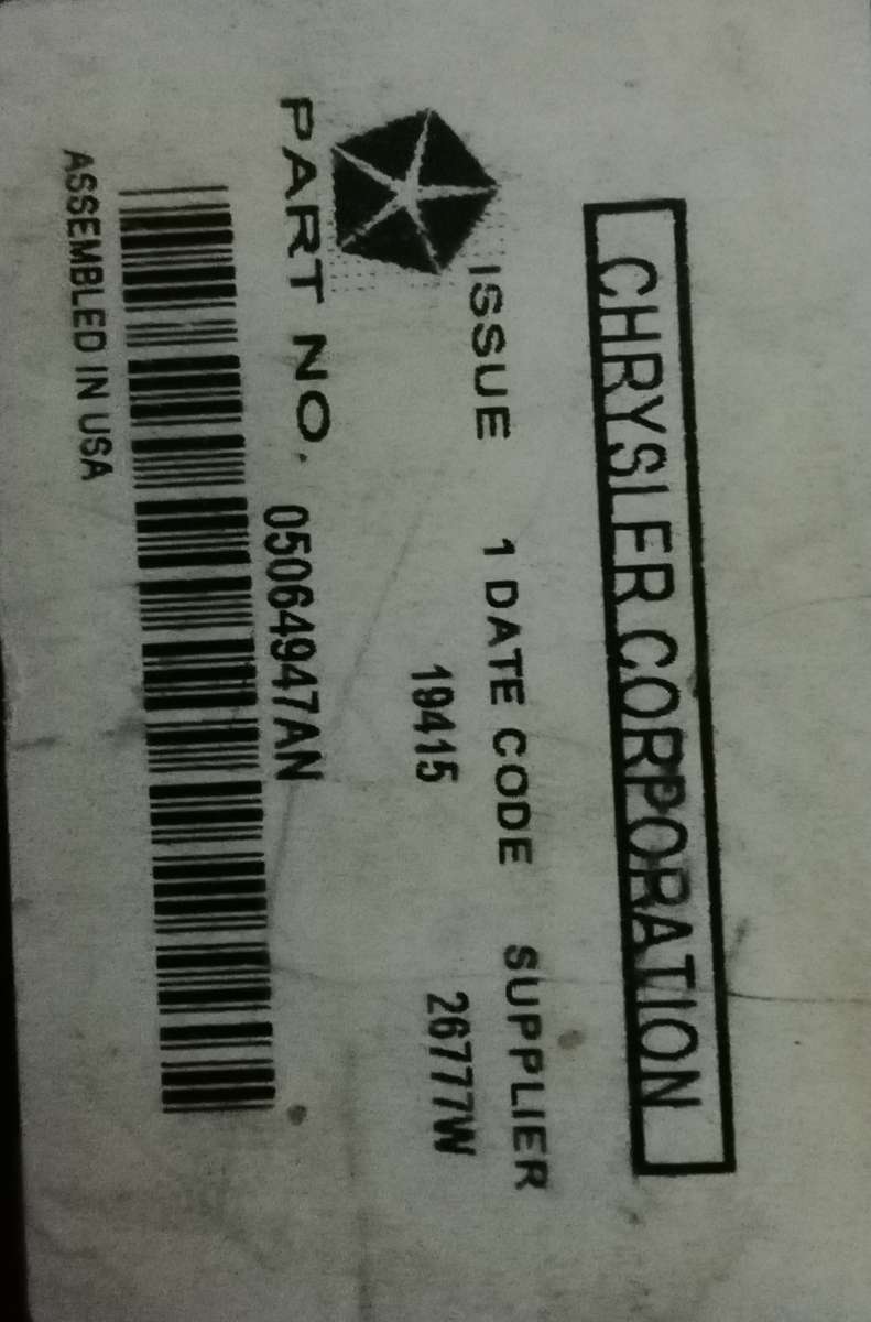 Chrysler Dodge Audio Amplifier OEM 05064981AM