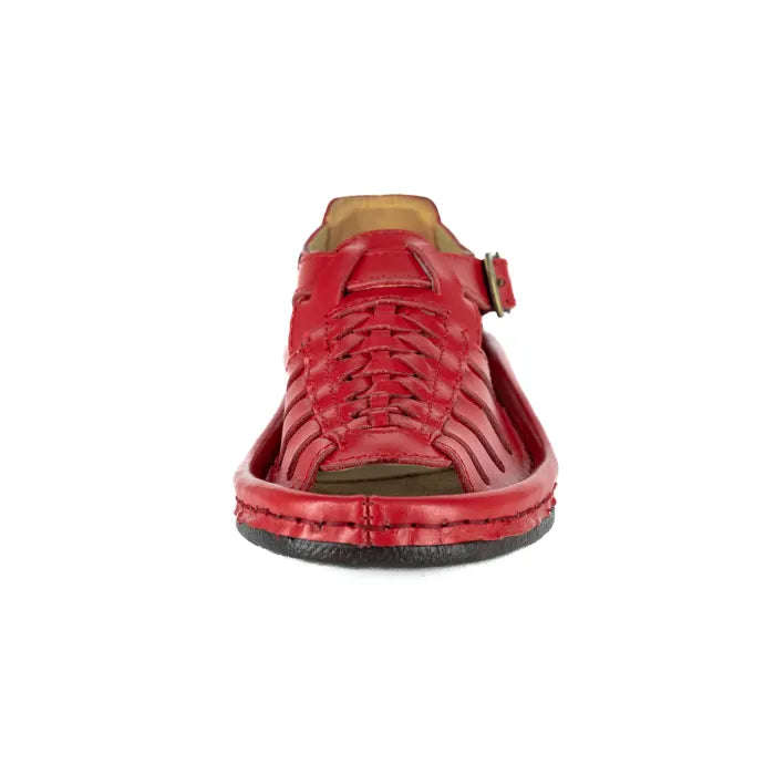 OMEGA KGOSI RED LEATHER SANDAL