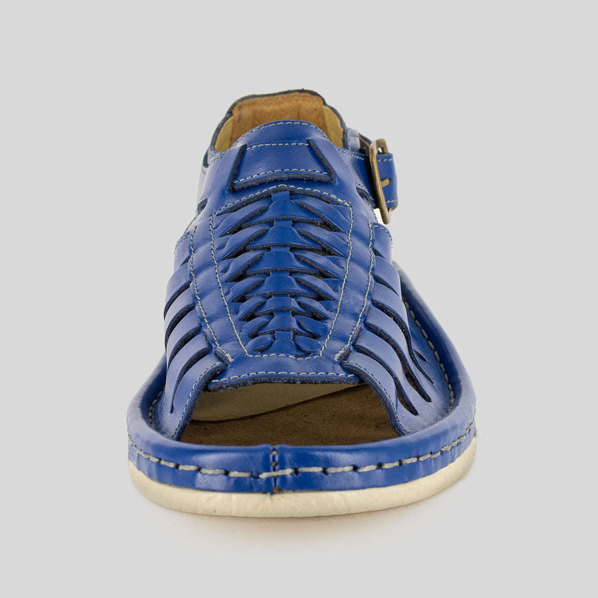 OMEGA KGOSI BUGATTI BLUE LEATHER SANDAL