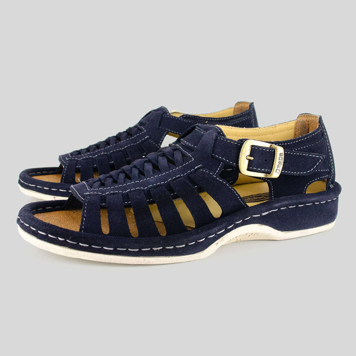 OMEGA KGOSI NAVY SUEDE SANDAL