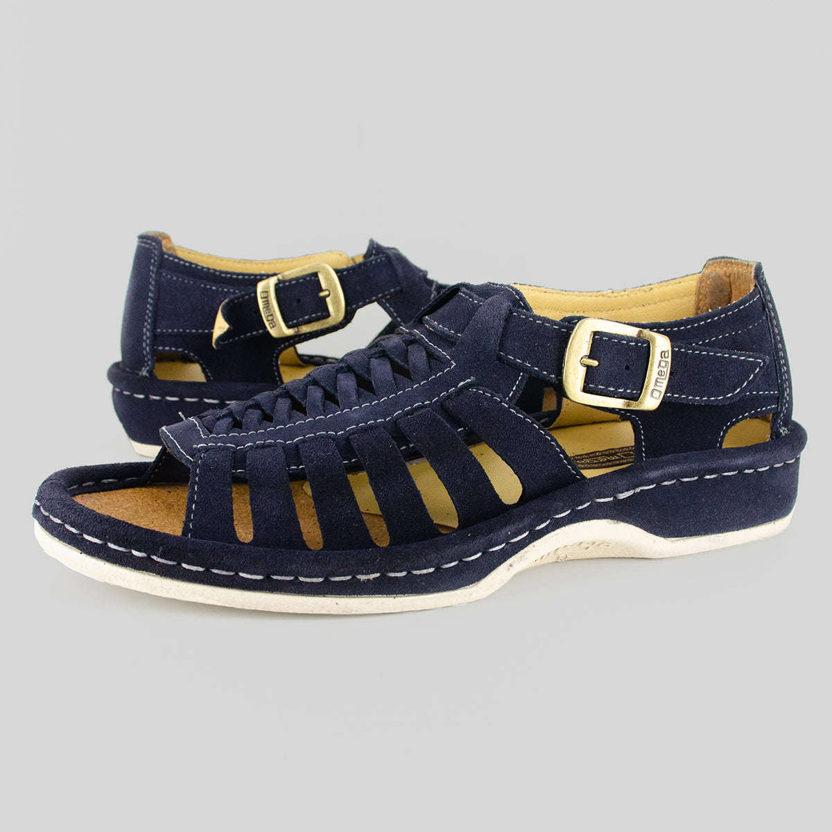 OMEGA KGOSI NAVY SUEDE SANDAL