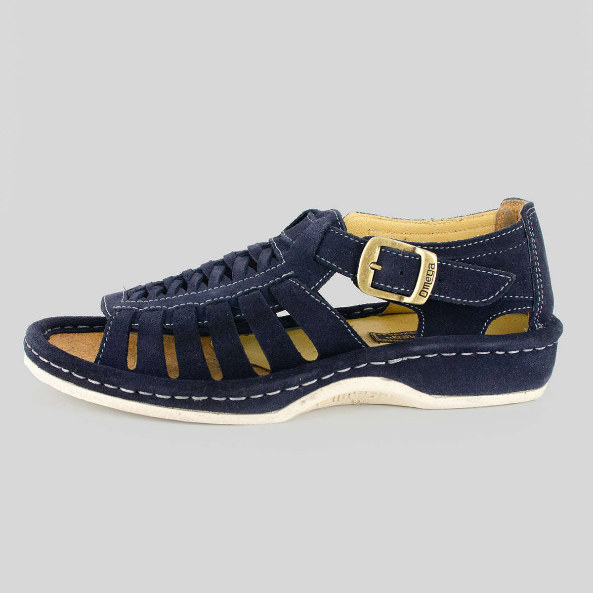 OMEGA KGOSI NAVY SUEDE SANDAL