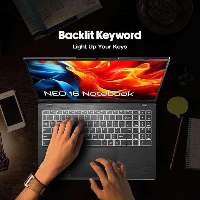 Thomson 15.6 Notebook - Black - Windows 11 plus Microsoft Office 365 1 Year Licence