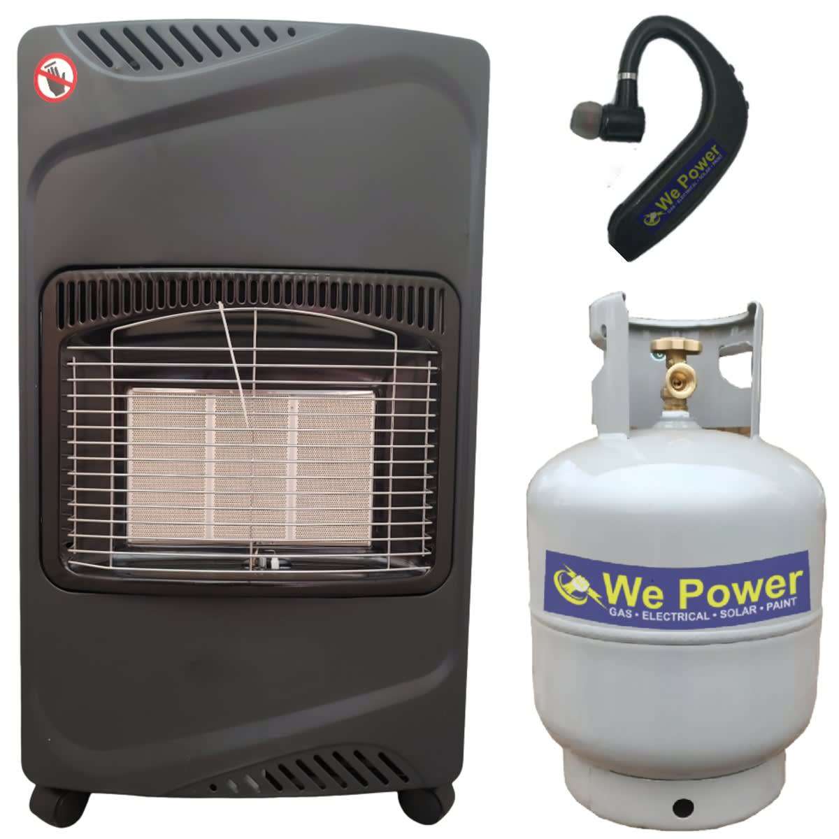 Heater Gas Heater With 9kg Cylinder an Free Bluetooth Headphone
