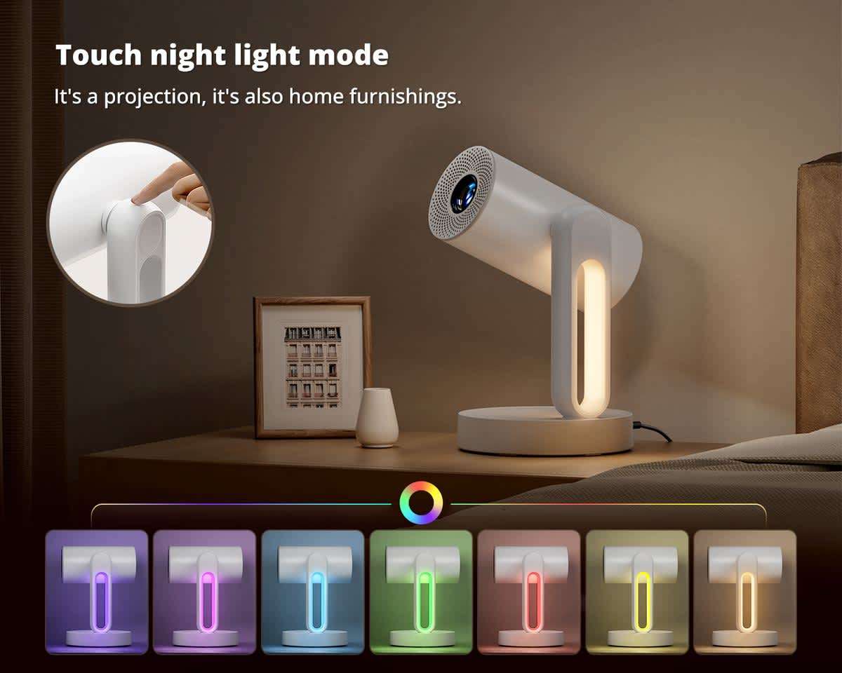 Etoe Google Certified Projector Android TV 11 OS Bedroom projector