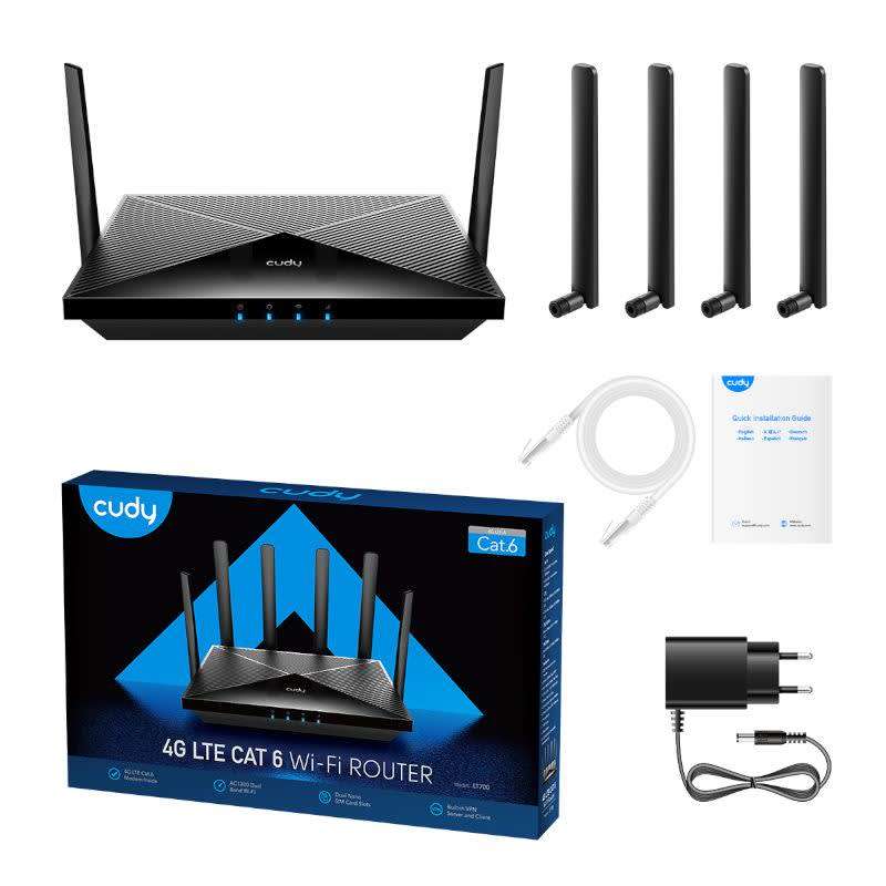 Cudy LT700 AC1200 4G LTE Cat6 Wi-Fi Router