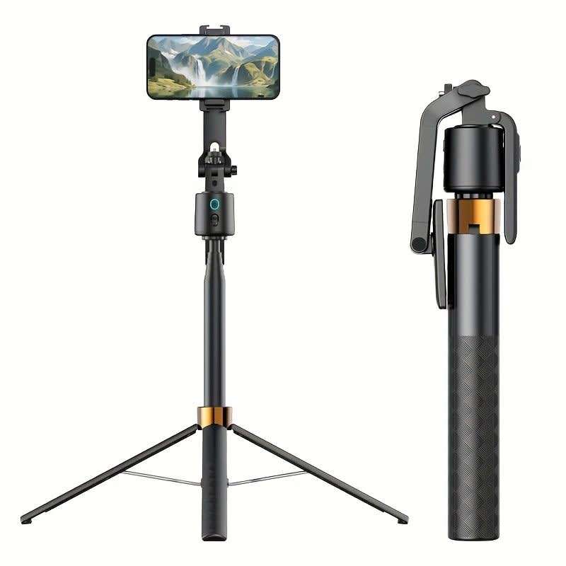 Q13 Selfie Stick Tripod Face Tracking Stabilizer With Buil-in Camera