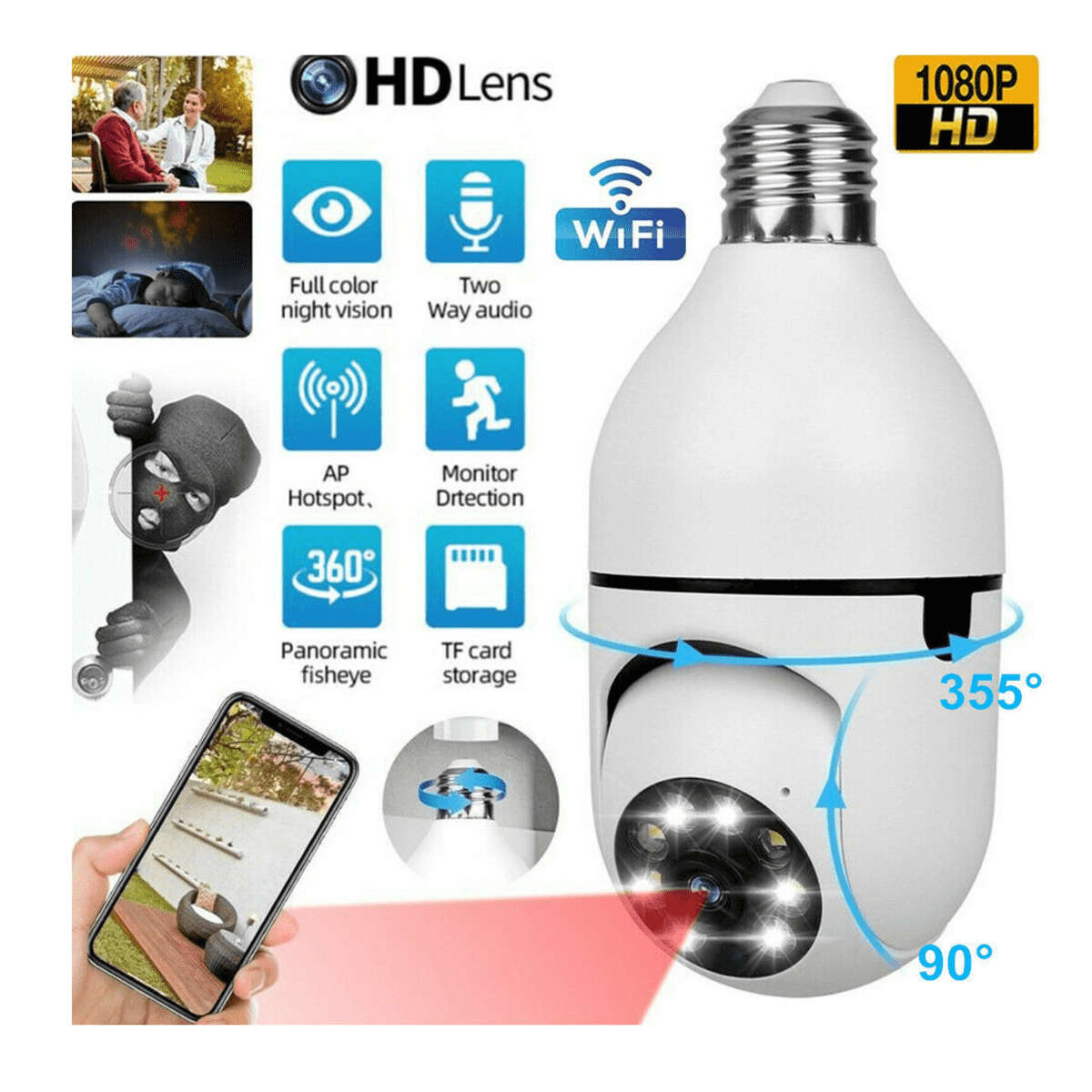 WIFI Panorama Security HD Camera