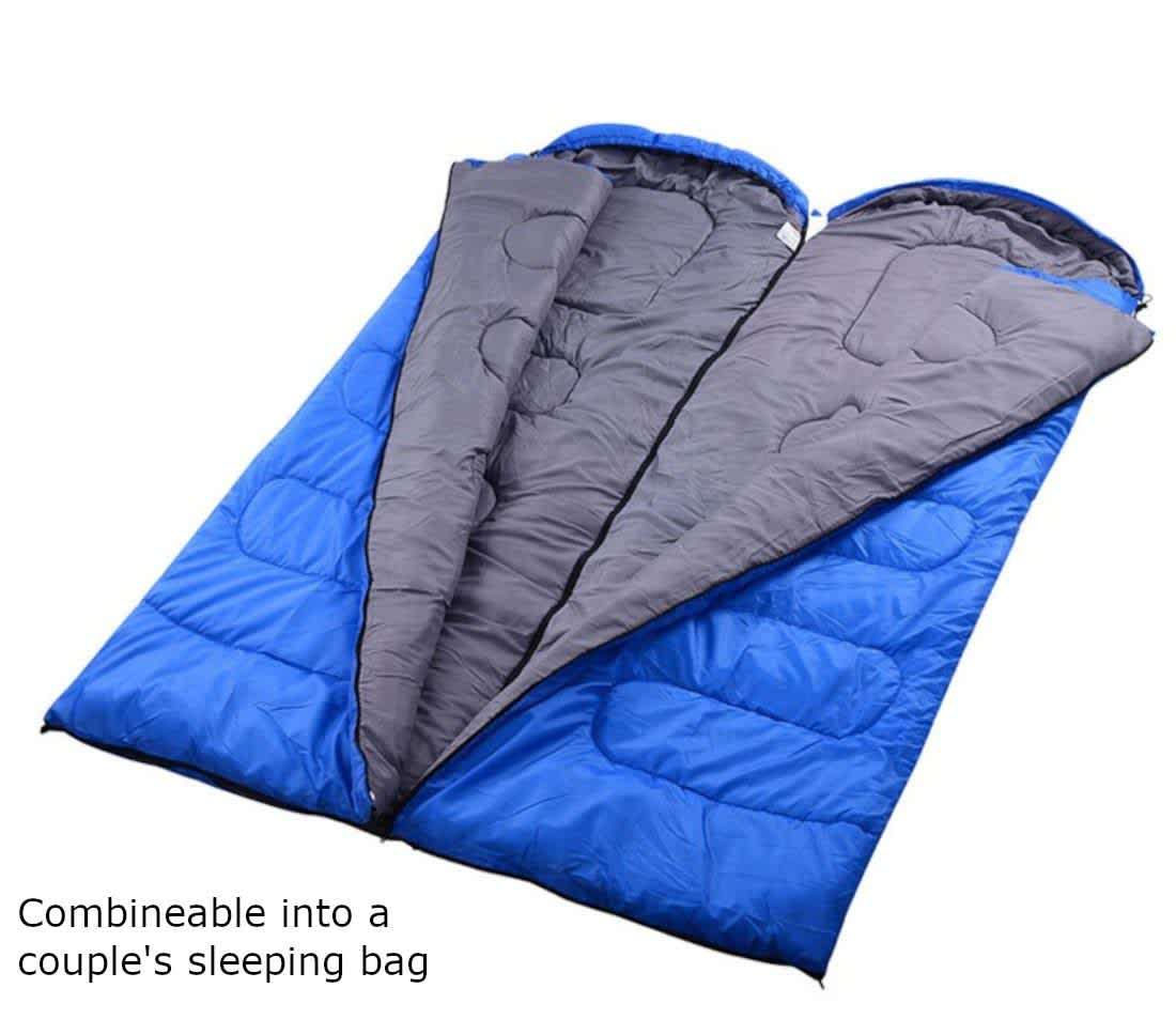 Olive Tree - Combineable Envelope Sleeping Bag 1.3kg - Blue