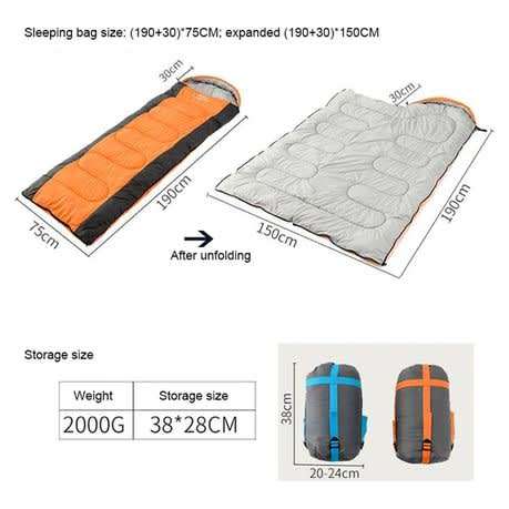 Creative Living 2kgs Camping Sleeping Bag
