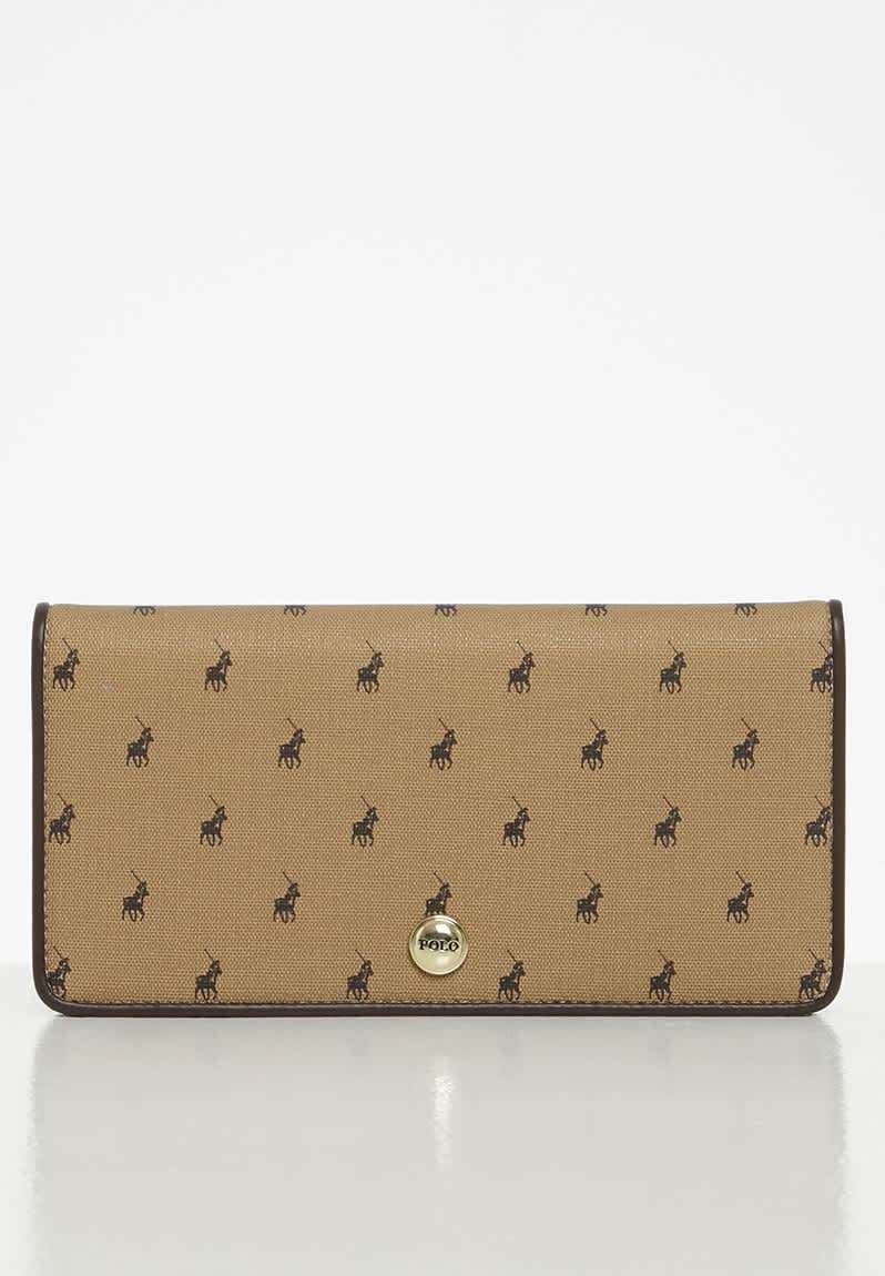 Polo panama continental purse - camel