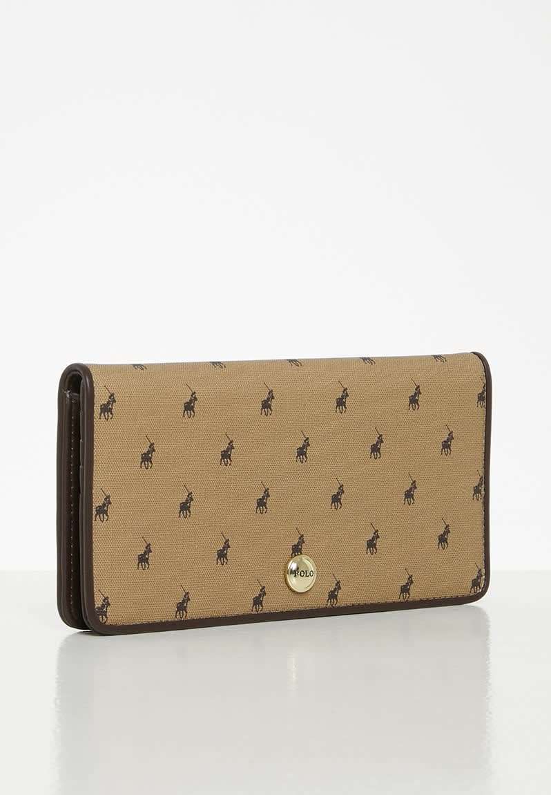 Polo panama continental purse - camel