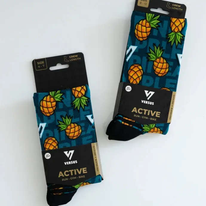 Versus Pineapple Active Crew Length Socks