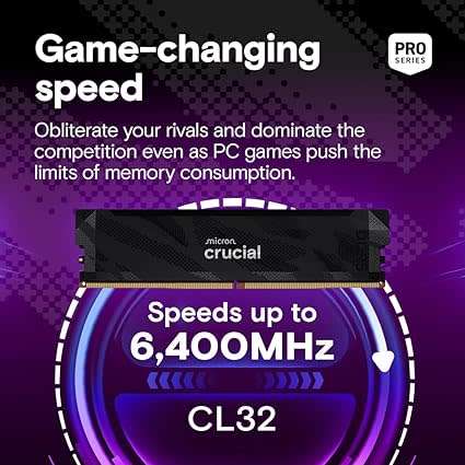 Crucial Pro DDR5 32GB (2x16GB) 6400MHz RAM Kit