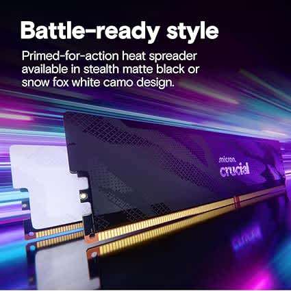 Crucial Pro DDR5 32GB (2x16GB) 6400MHz RAM Kit