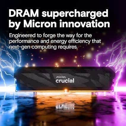 Crucial Pro DDR5 32GB (2x16GB) 6400MHz RAM Kit