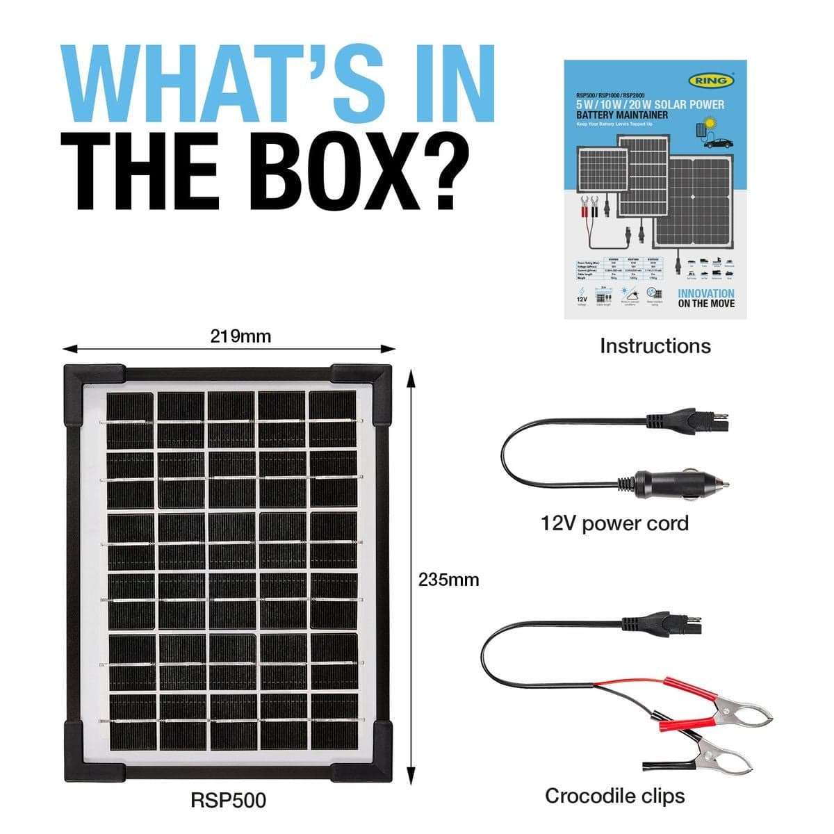 5W Solar Battery Maintainer