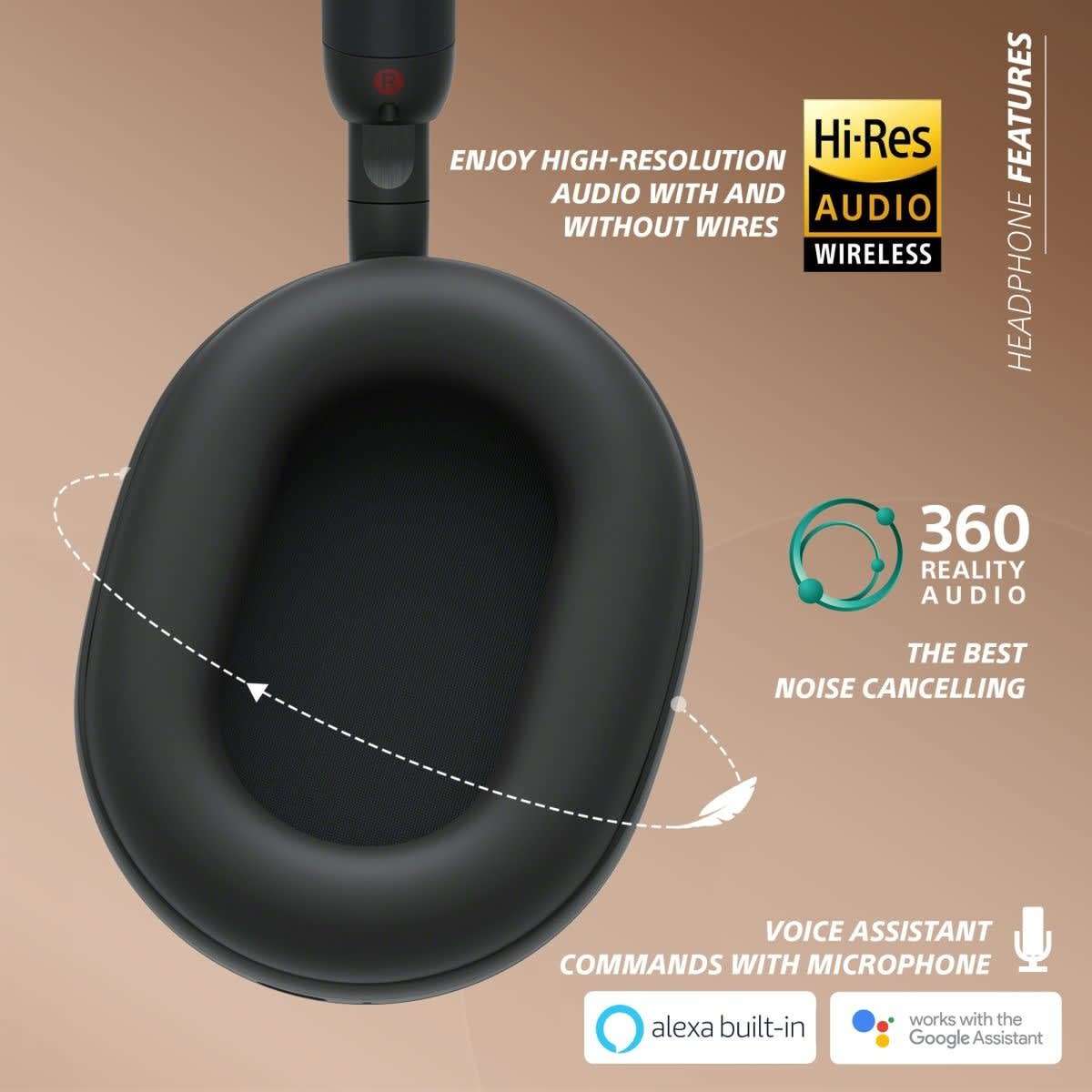 Sony Wireless Noise-Cancelling Headphones WH-1000XM5