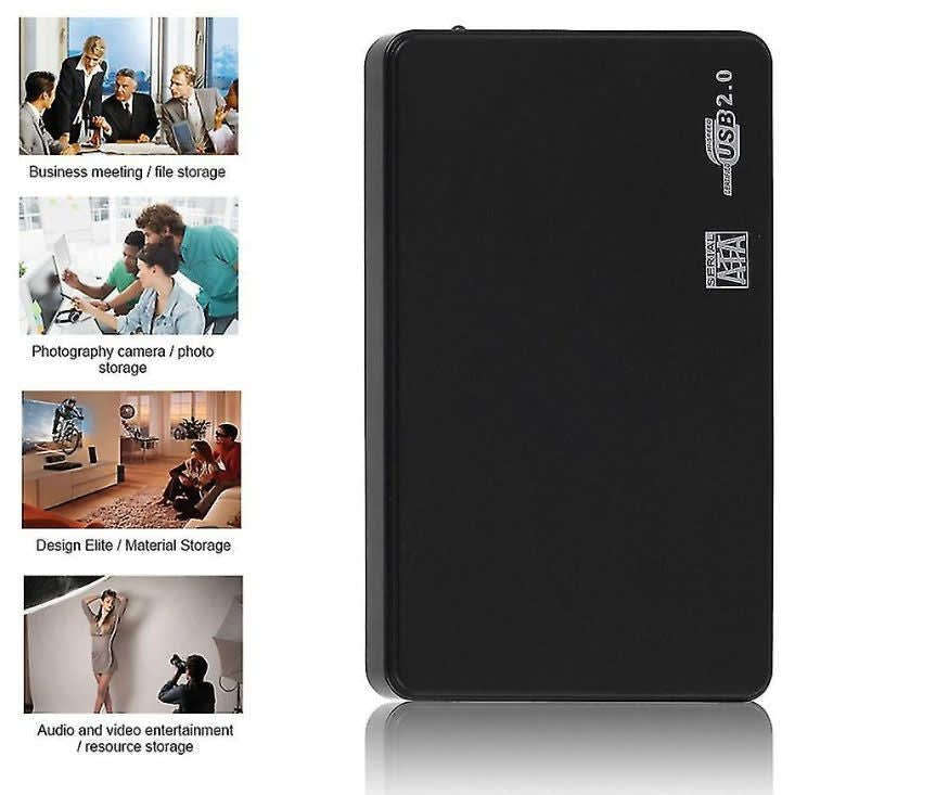 1TB 2.5" Portable External Hard Disk Drive, USB 2.0, 5400RPM