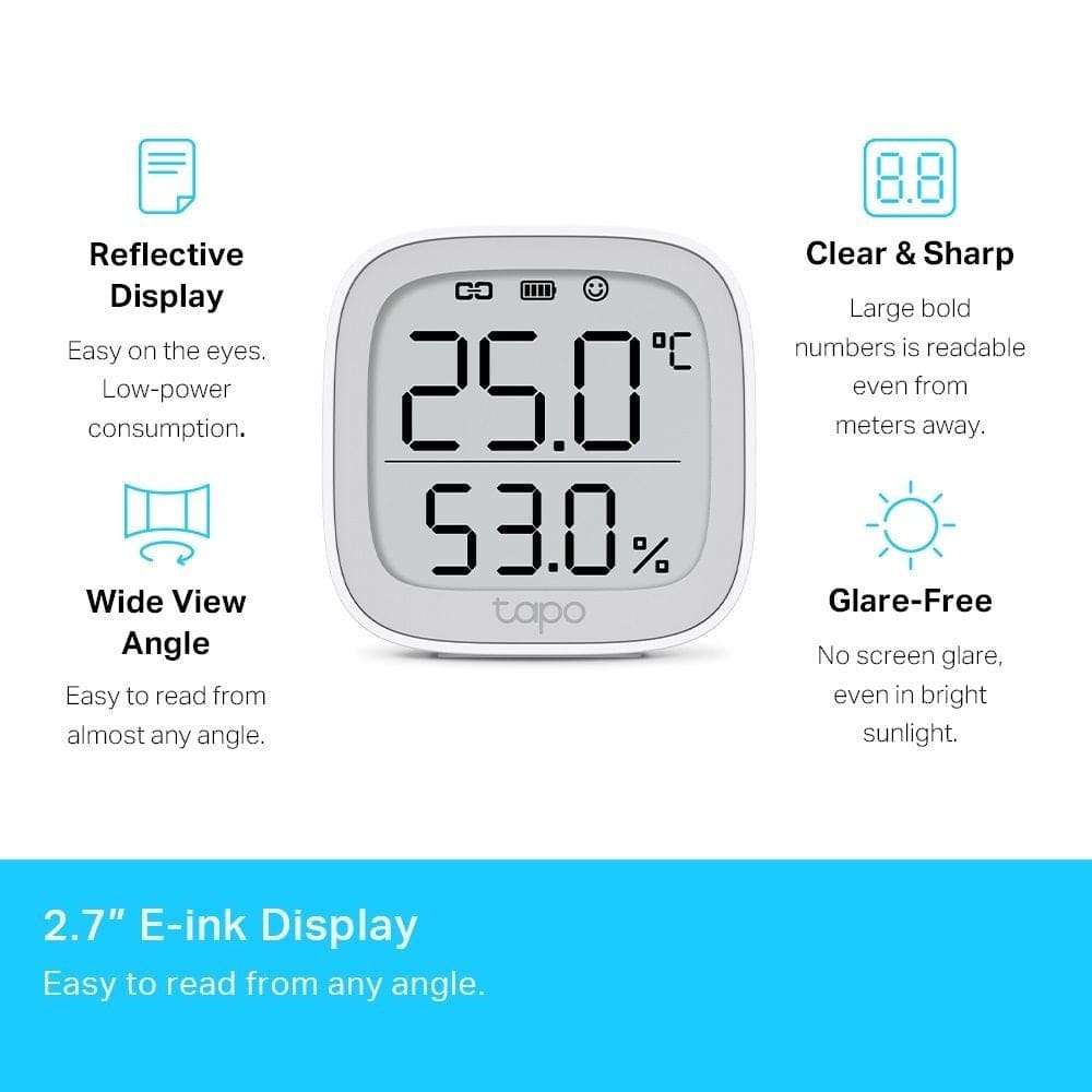TP-Link Tapo T315 Smart Temperature & Humidity Monitor with LCD Display