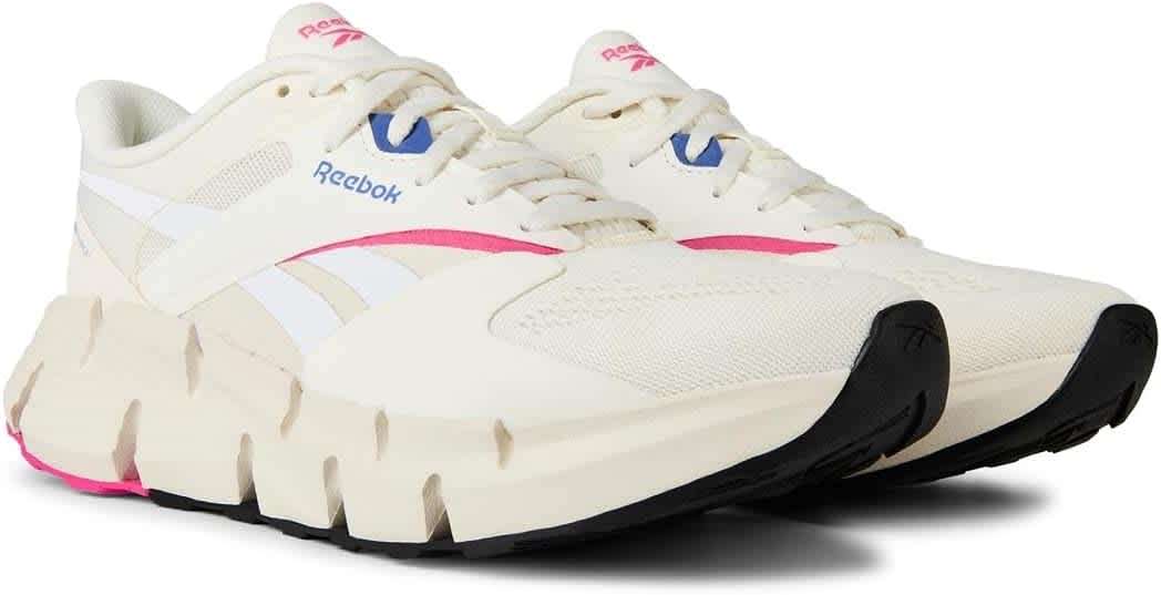 Reebok Women's Zig Dynamica 5 Road Running Shoes  Chalk/Stepur/Laspin  UK 8