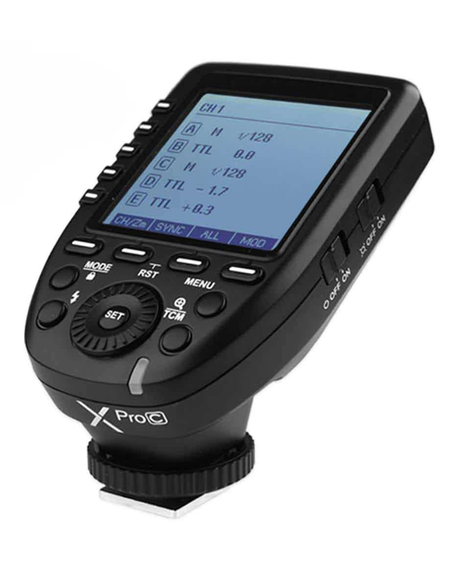 Godox X Pro C TTL Wireless Flash Trigger for Canon Cameras - MultiFunction trigger