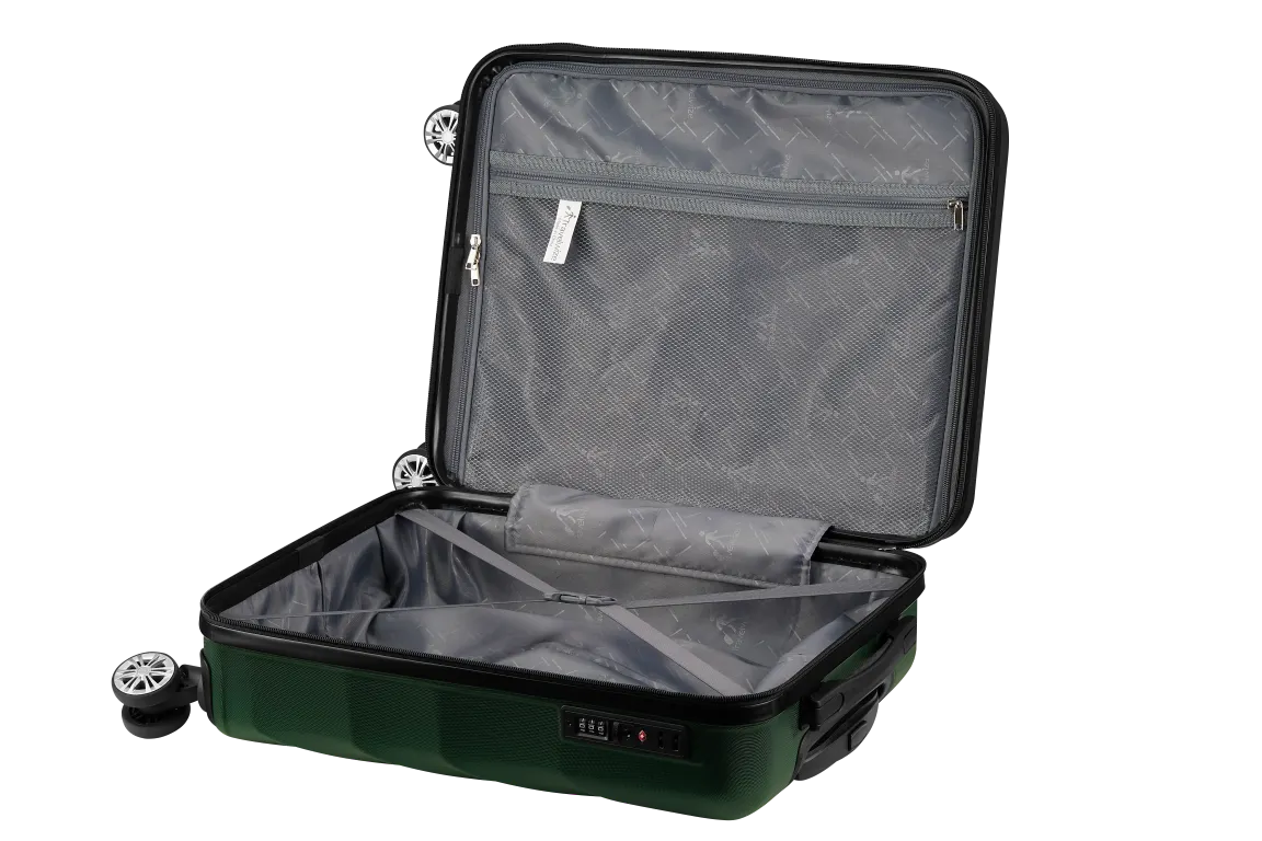 Travelwize Terra 77cm ABS Hard-Shell Spinner Suitcase with TSA Lock  Bottle