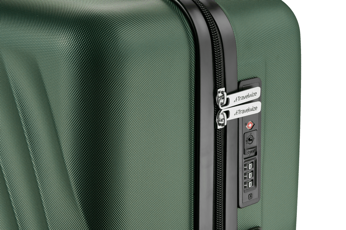 Travelwize Terra 77cm ABS Hard-Shell Spinner Suitcase with TSA Lock  Bottle