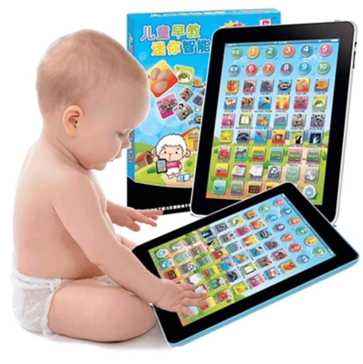 Interactive Educational Tablet for Kids with Batteries - 2 Pack - Pink