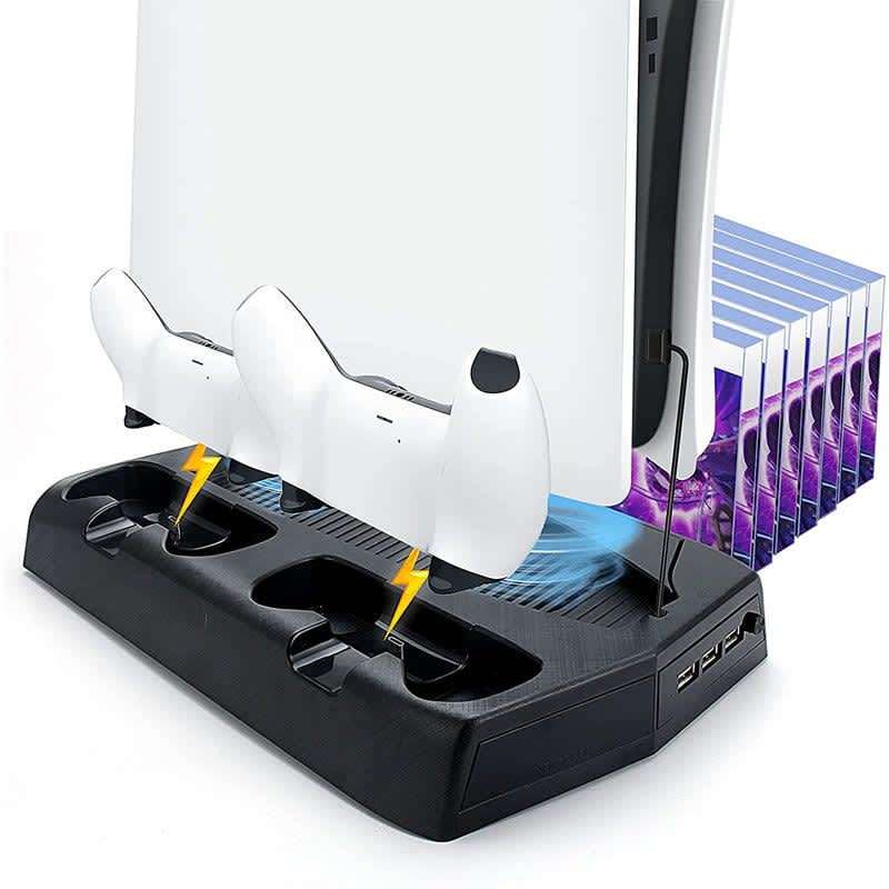 KJH P5-010-2 PS5 Charging Stand with Cooling Fans & Controller Dock