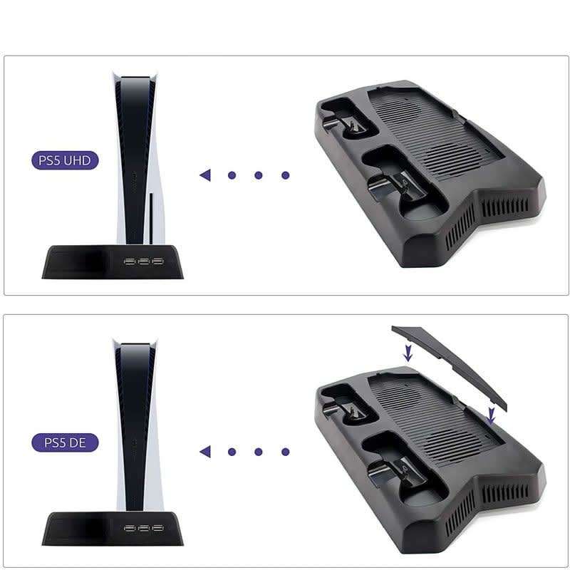 KJH P5-010-2 PS5 Charging Stand with Cooling Fans & Controller Dock