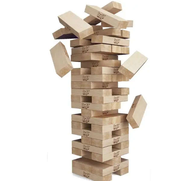 Jenga Giant Family Edition Hardwood Stacking Game  54 Blocks