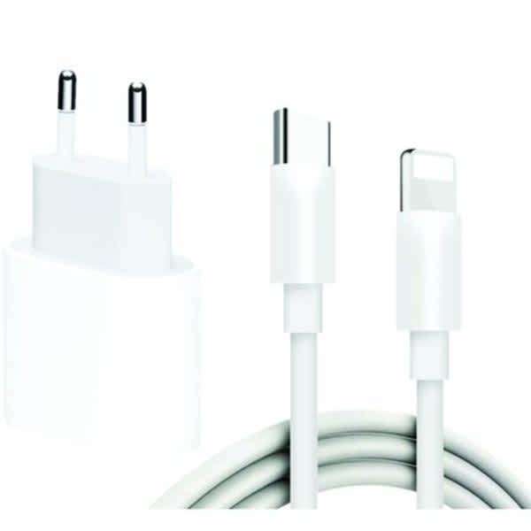 25W USB-C Fast Charging Adapter and Lightning Cable Compatible with iPhone