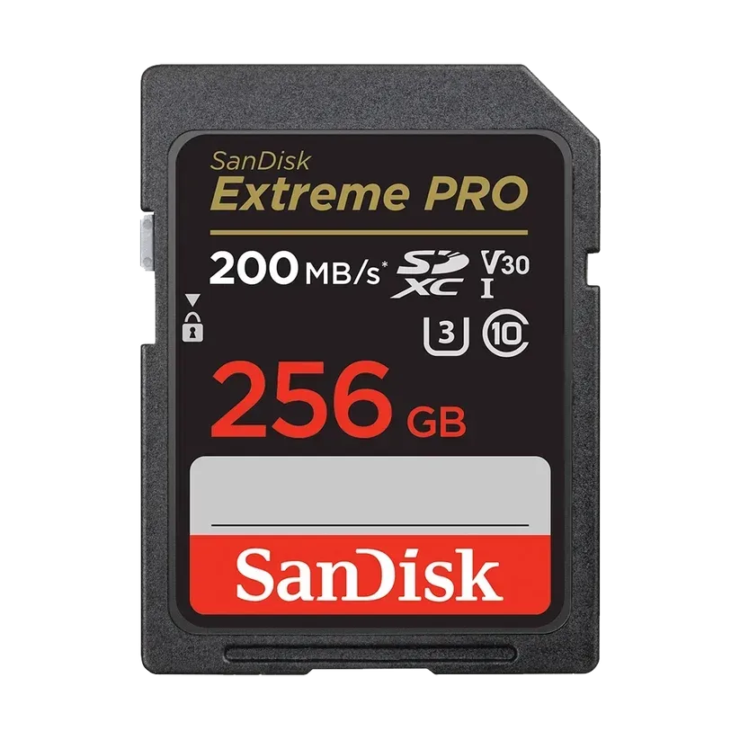 SanDisk 256GB Extreme PRO UHS-I SDXC Memory Card 200MB/s + USB-C Card Reader