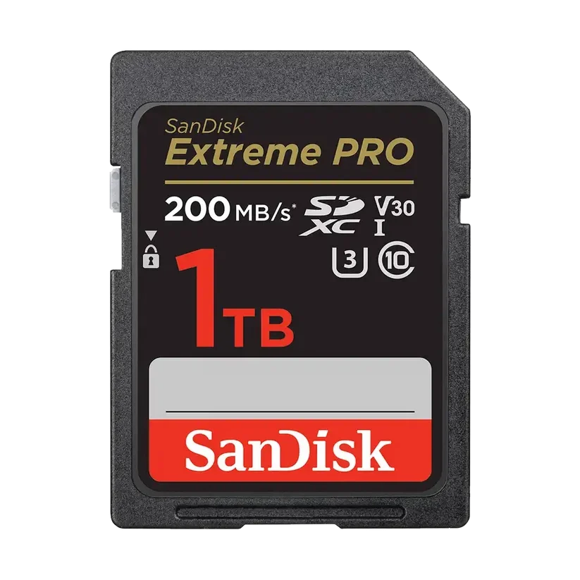 SanDisk 1TB Extreme PRO UHS-I SDXC Memory Card 200MB/s + USB-C Card Reader