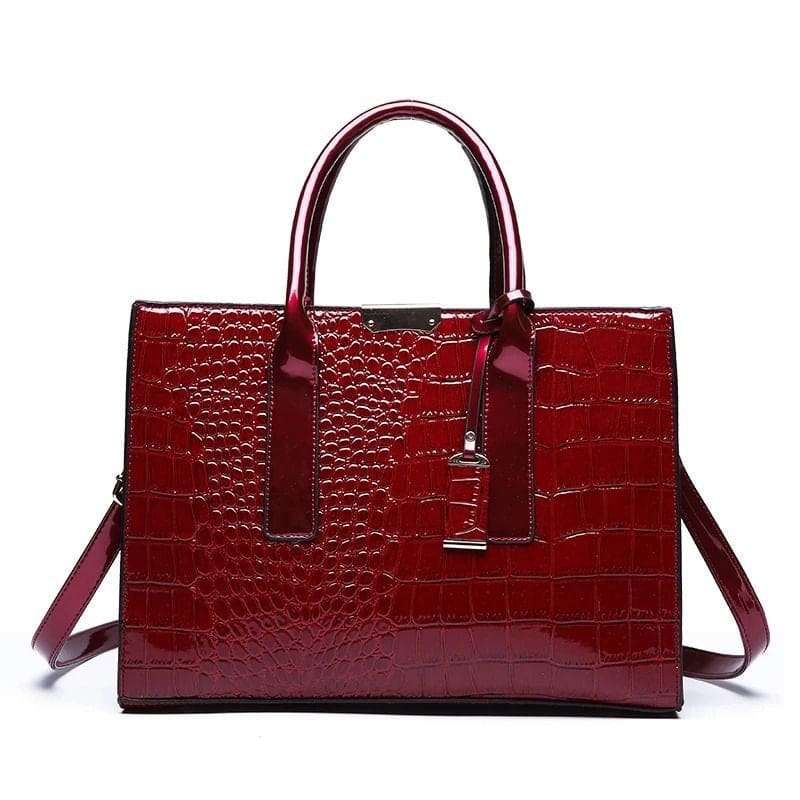 Amore Red PU Leather Handbag 2.0
