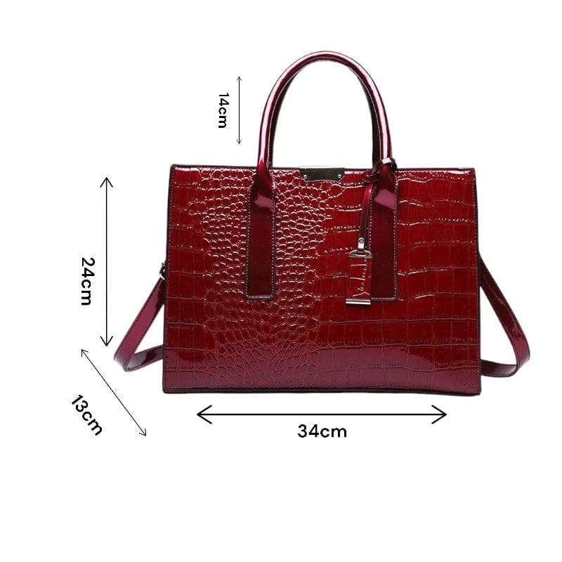Amore Red PU Leather Handbag 2.0