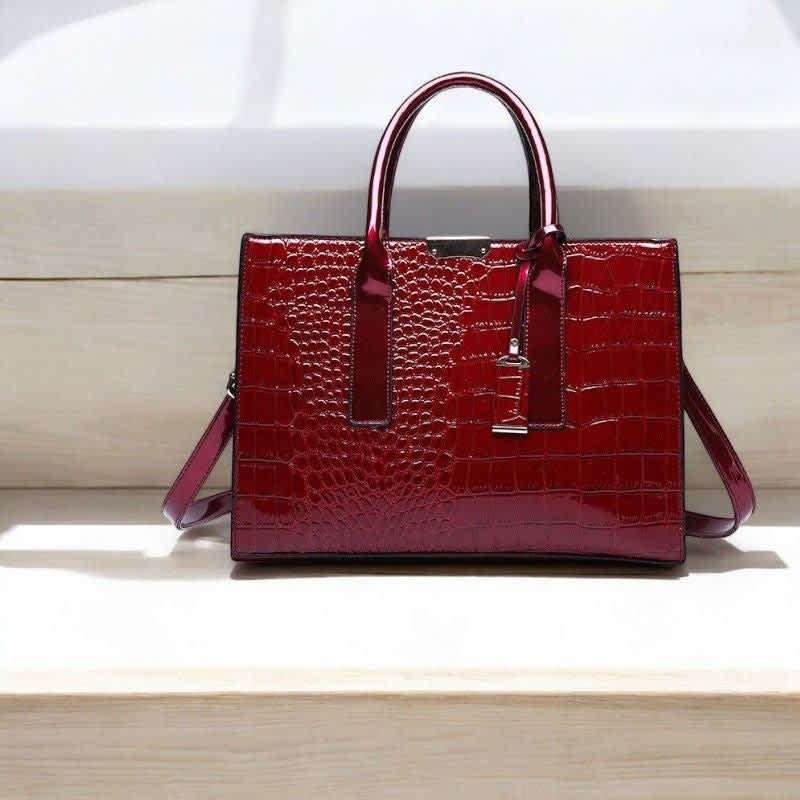 Amore Red PU Leather Handbag 2.0