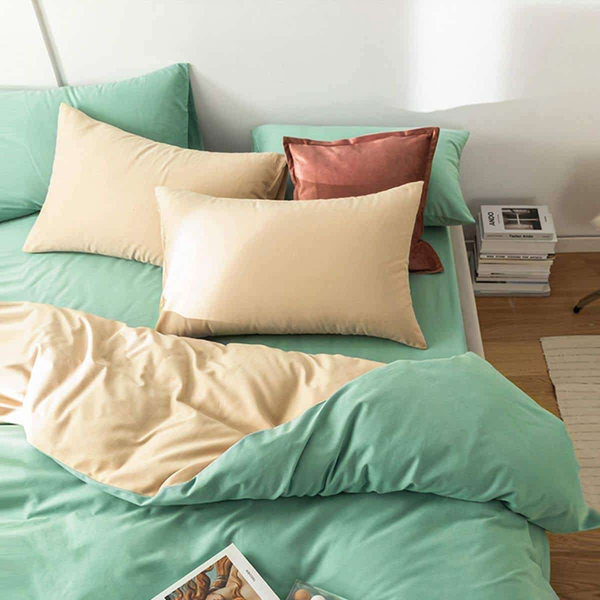 Just Home 2 Pack Bed Pillow Set - Black