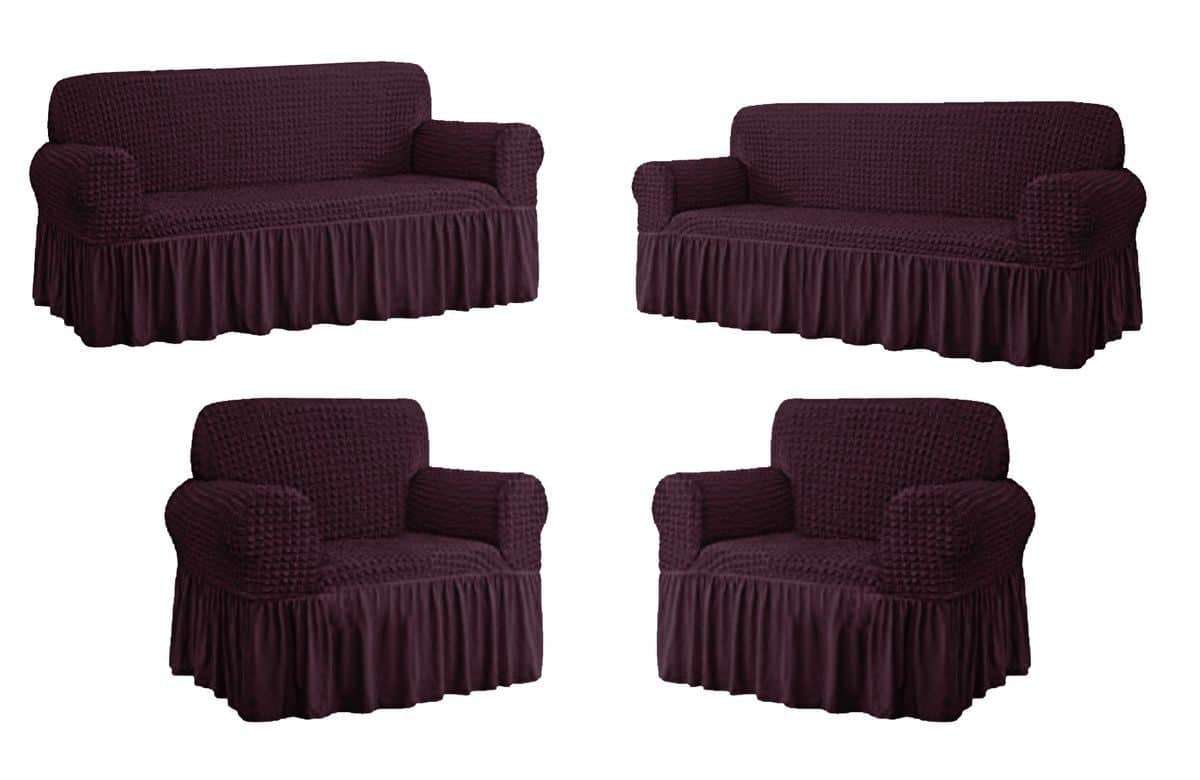 Sofa / Couch Covers 3, 2 and 1 seater - Brown - Yes
