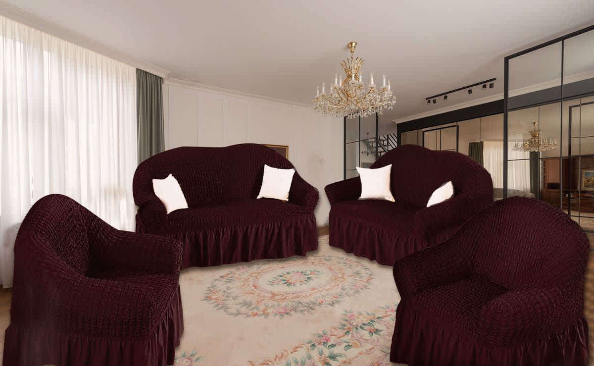 Sofa / Couch Covers 3, 2 and 1 seater - Brown - Yes