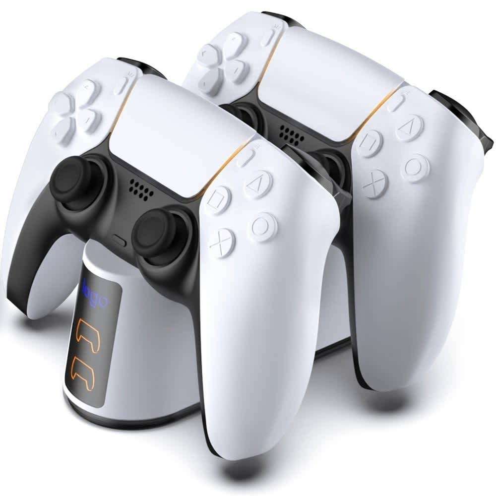 Dual Controller Charging Dock Compatible with PS5  RGB Lighting