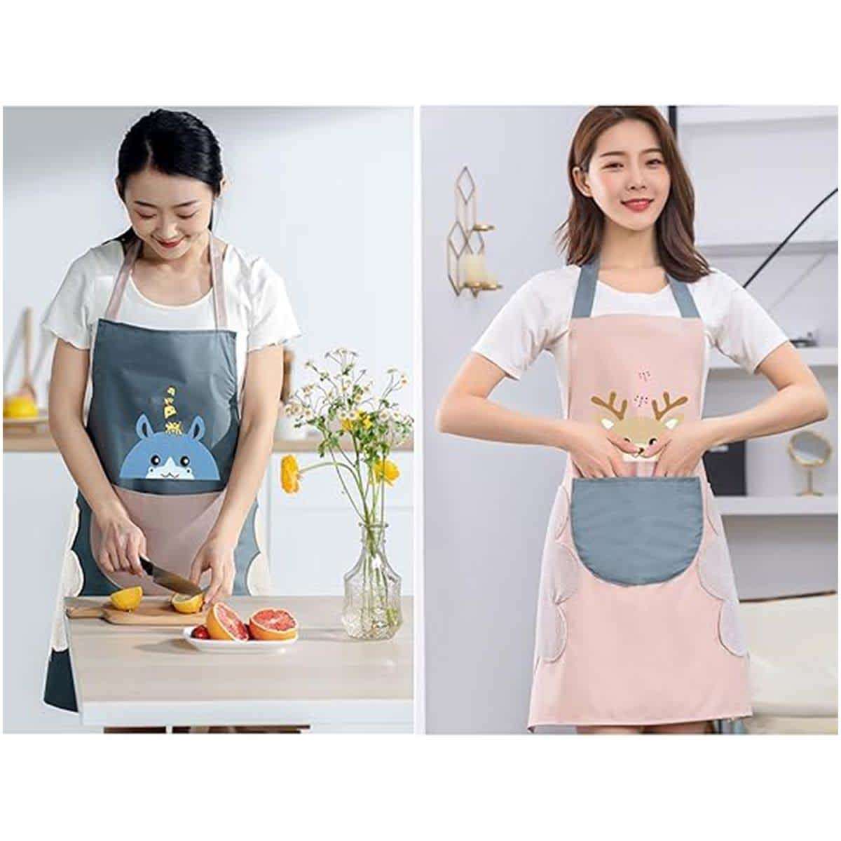Waterproof Chef Apron with 2 Pockets Bib Aprons