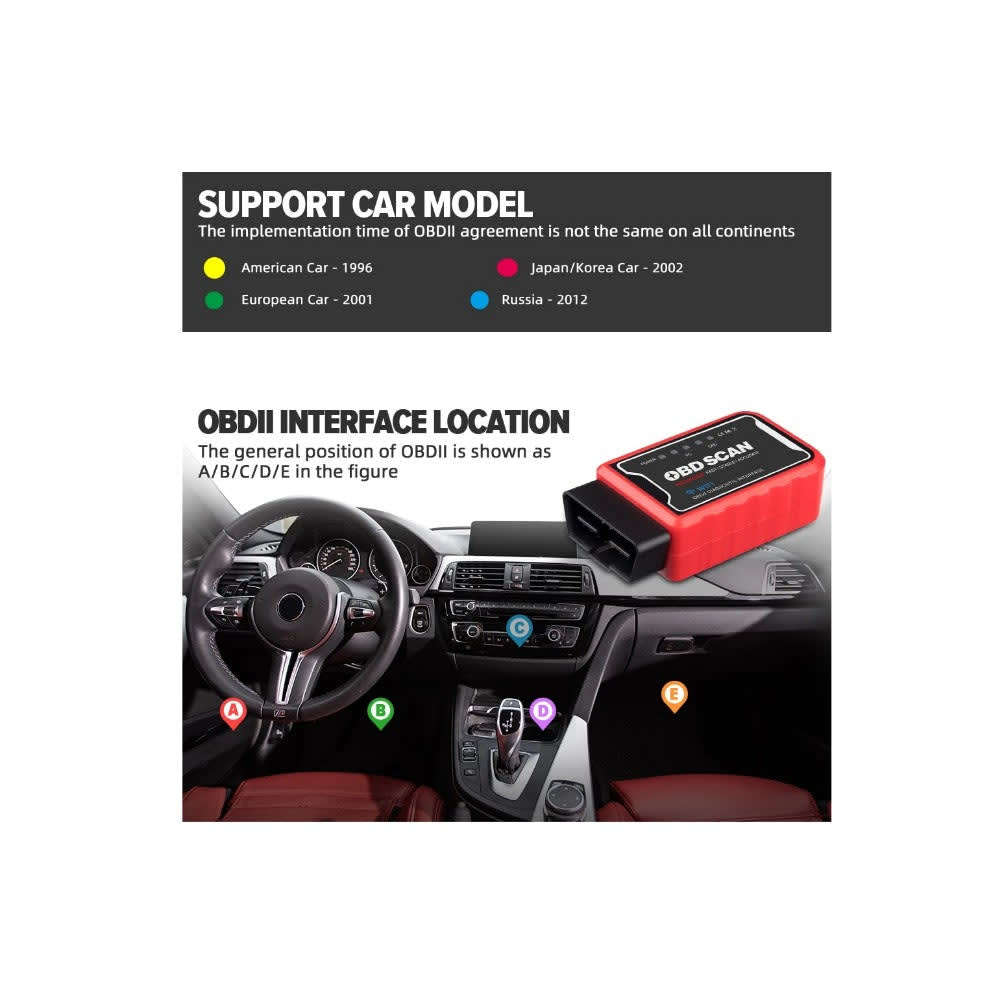 Kingbolen WI-FI ELM 327 OBD2 Scanner